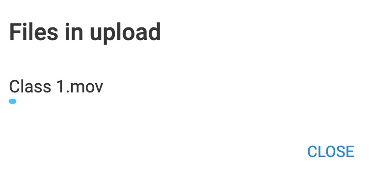 Upload Progress