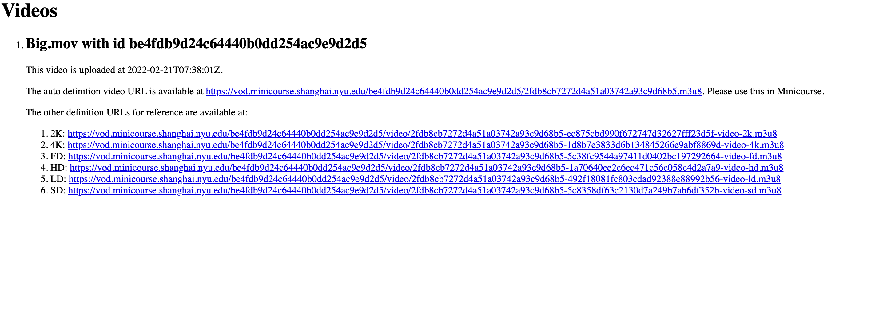 URL Page